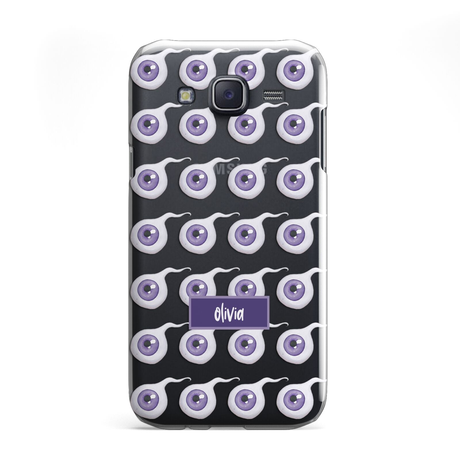 Purple Eyeballs Custom Halloween Samsung Galaxy J5 Case