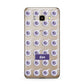 Purple Eyeballs Custom Halloween Samsung Galaxy J7 2016 Case on gold phone