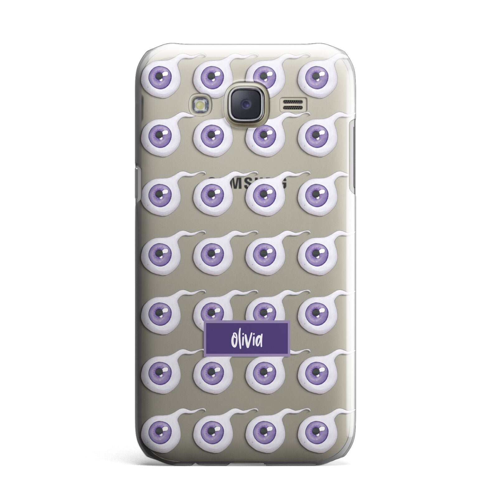 Purple Eyeballs Custom Halloween Samsung Galaxy J7 Case