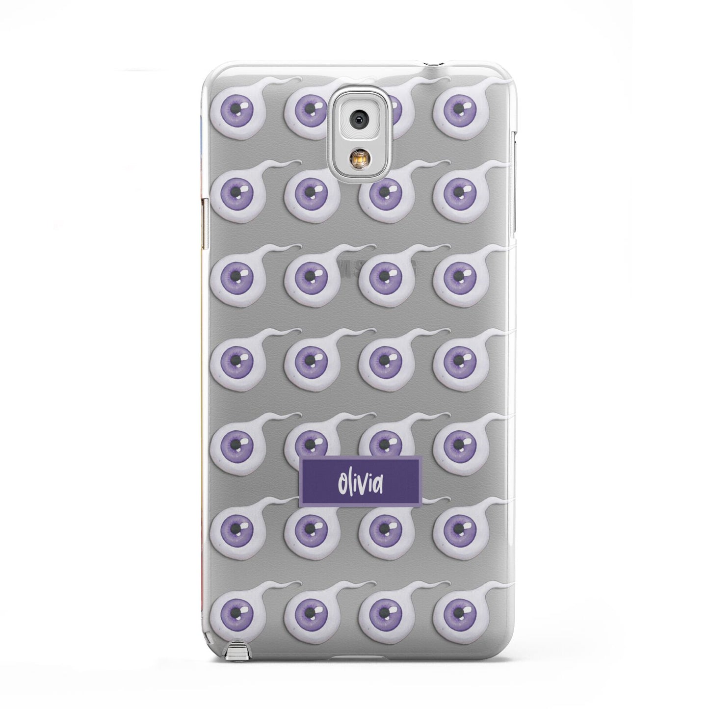 Purple Eyeballs Custom Halloween Samsung Galaxy Note 3 Case