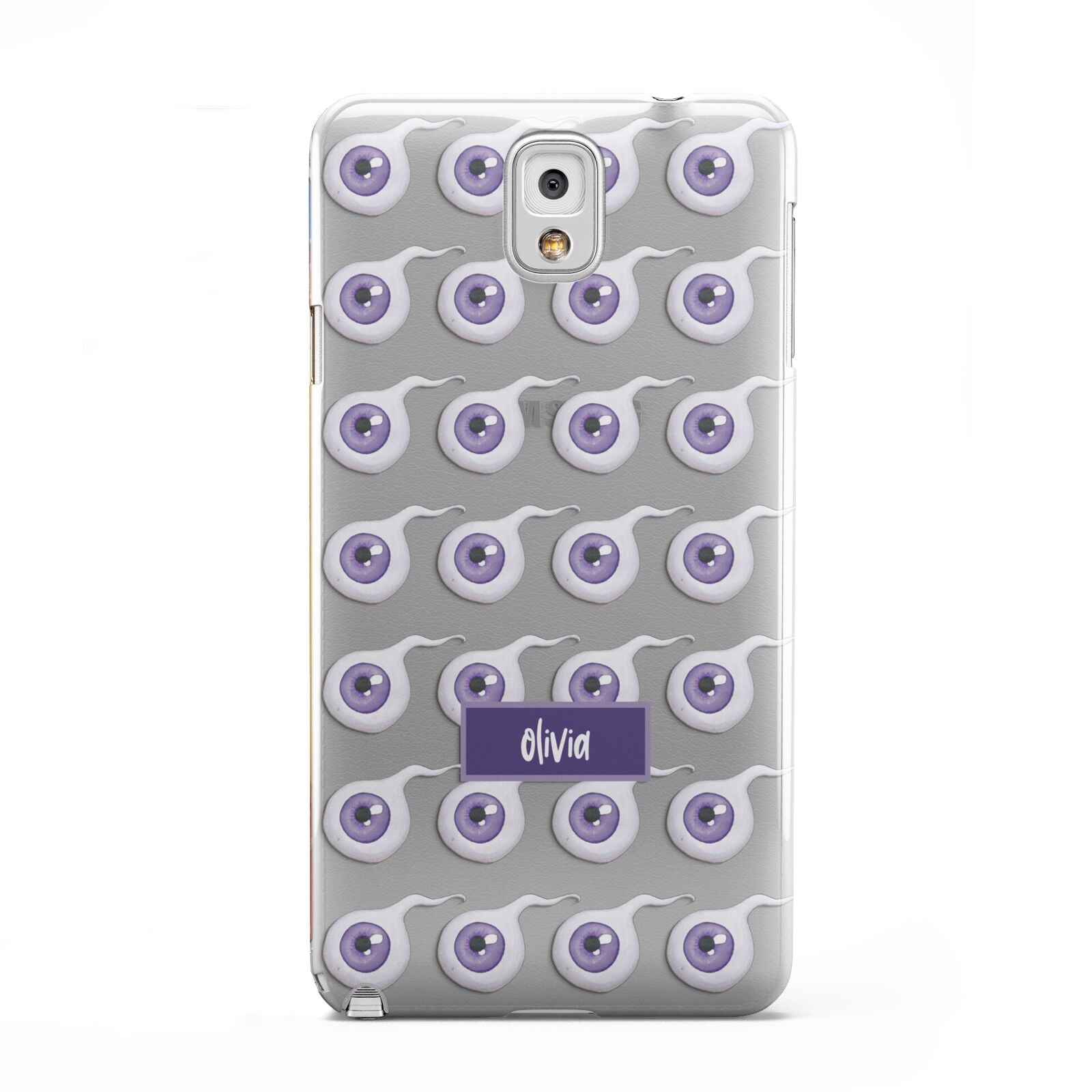 Purple Eyeballs Custom Halloween Samsung Galaxy Note 3 Case