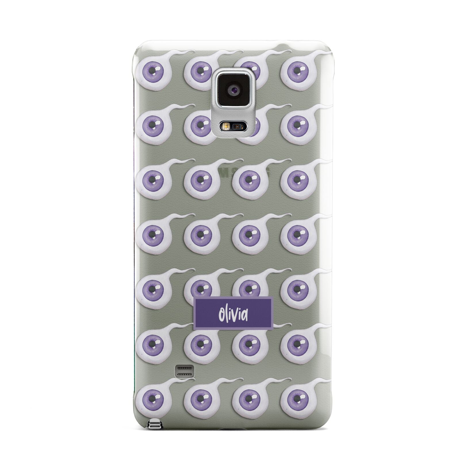 Purple Eyeballs Custom Halloween Samsung Galaxy Note 4 Case