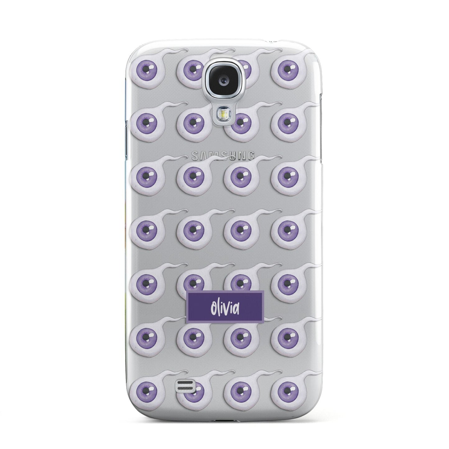 Purple Eyeballs Custom Halloween Samsung Galaxy S4 Case