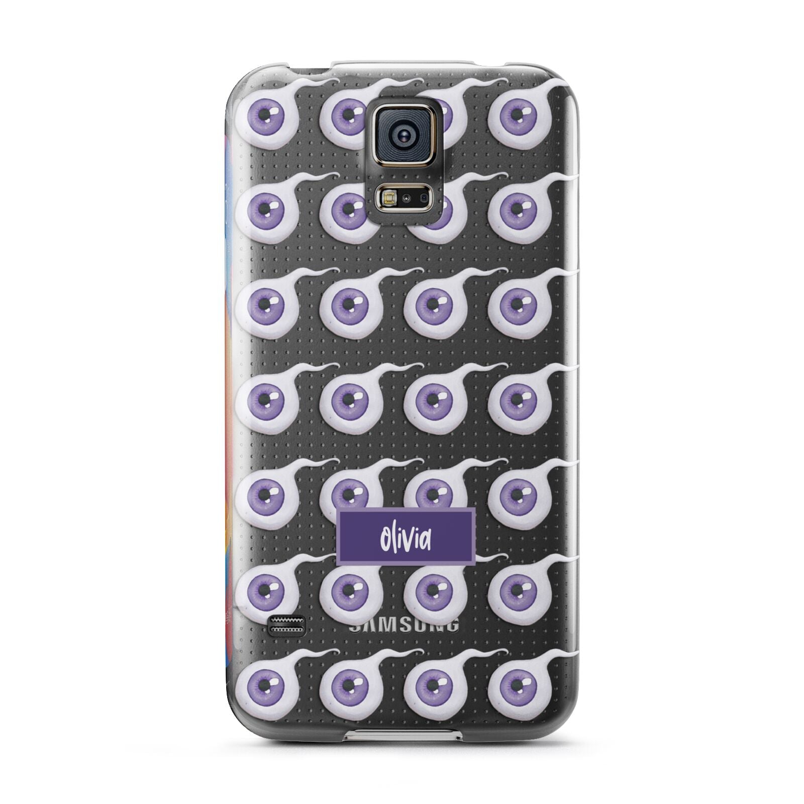 Purple Eyeballs Custom Halloween Samsung Galaxy S5 Case