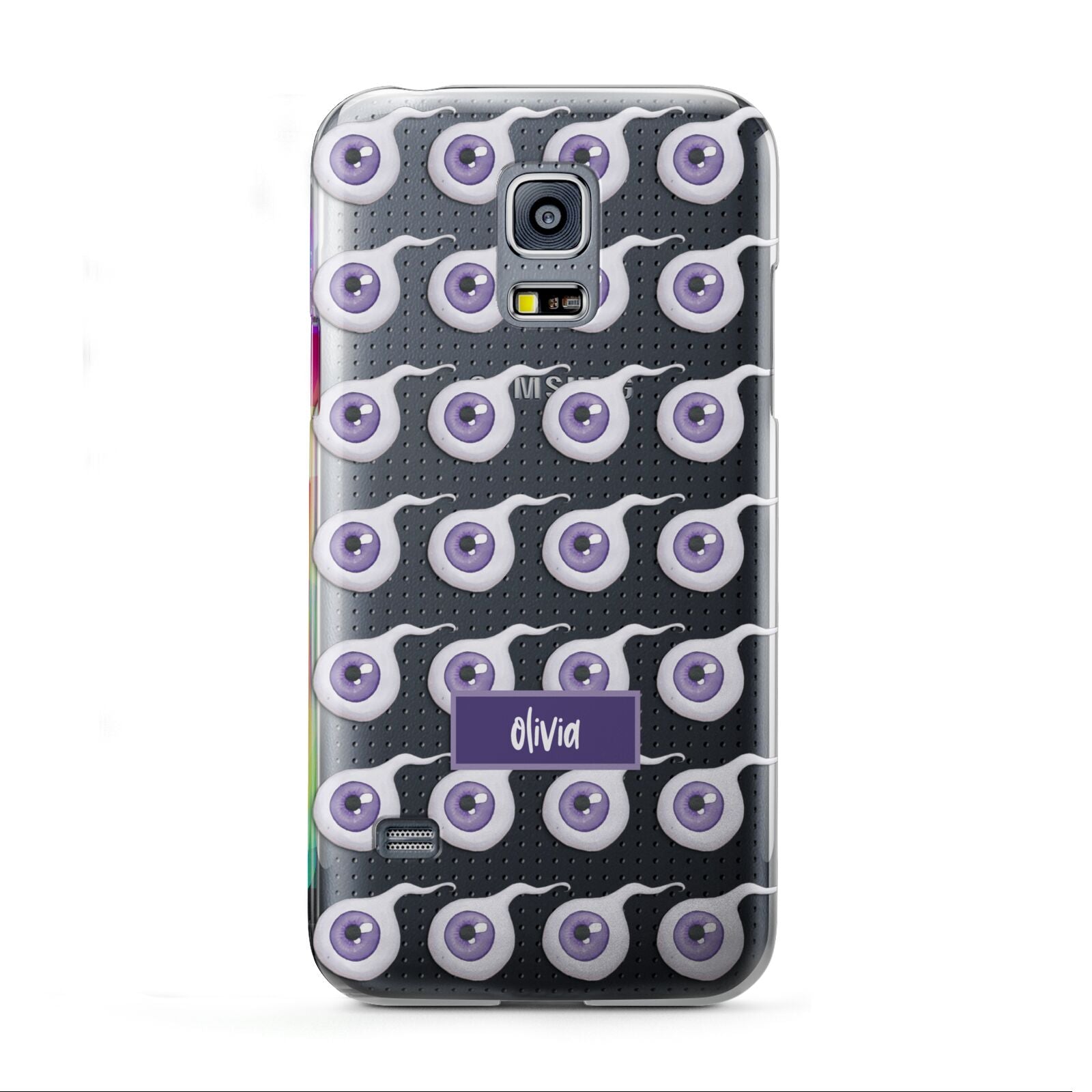 Purple Eyeballs Custom Halloween Samsung Galaxy S5 Mini Case