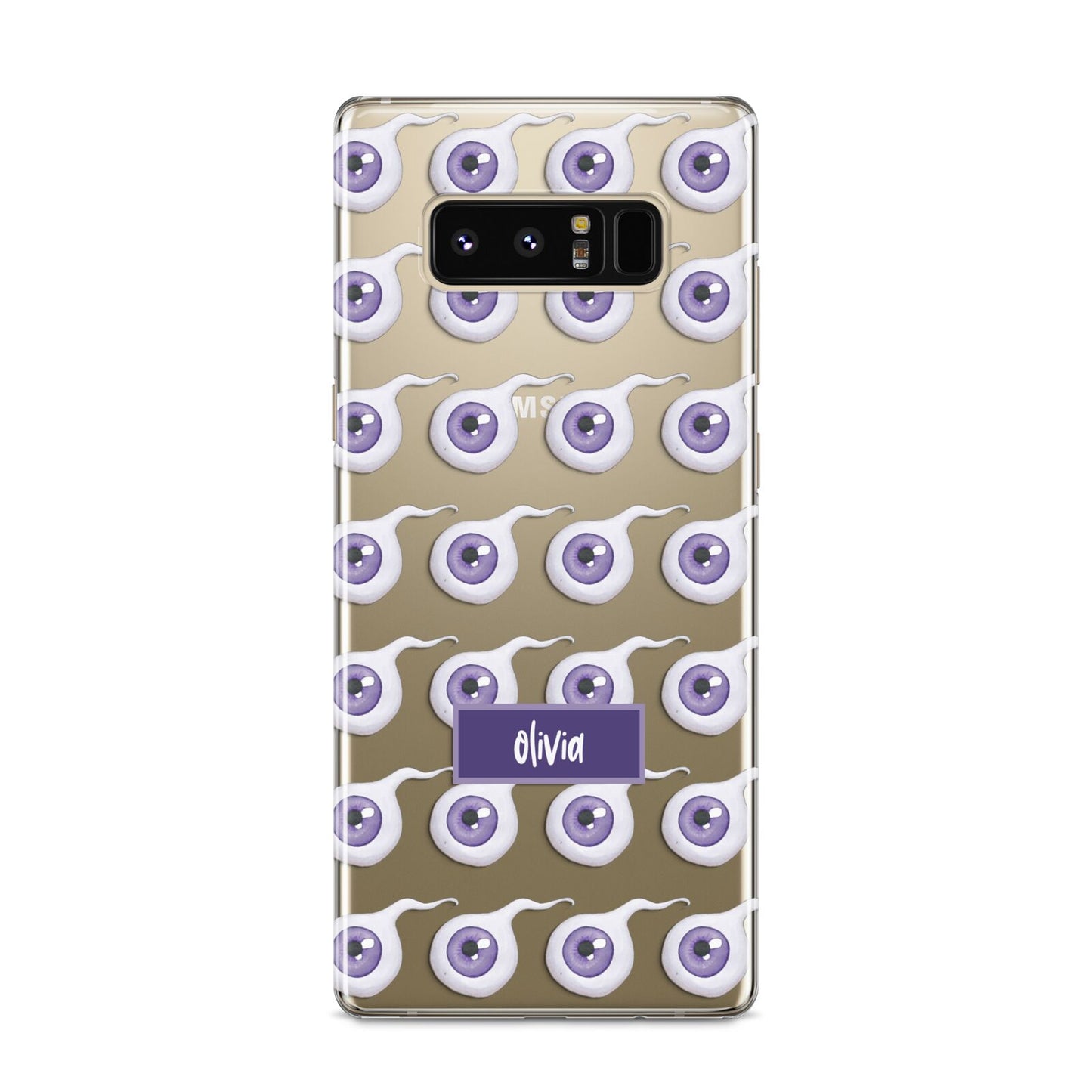 Purple Eyeballs Custom Halloween Samsung Galaxy S8 Case
