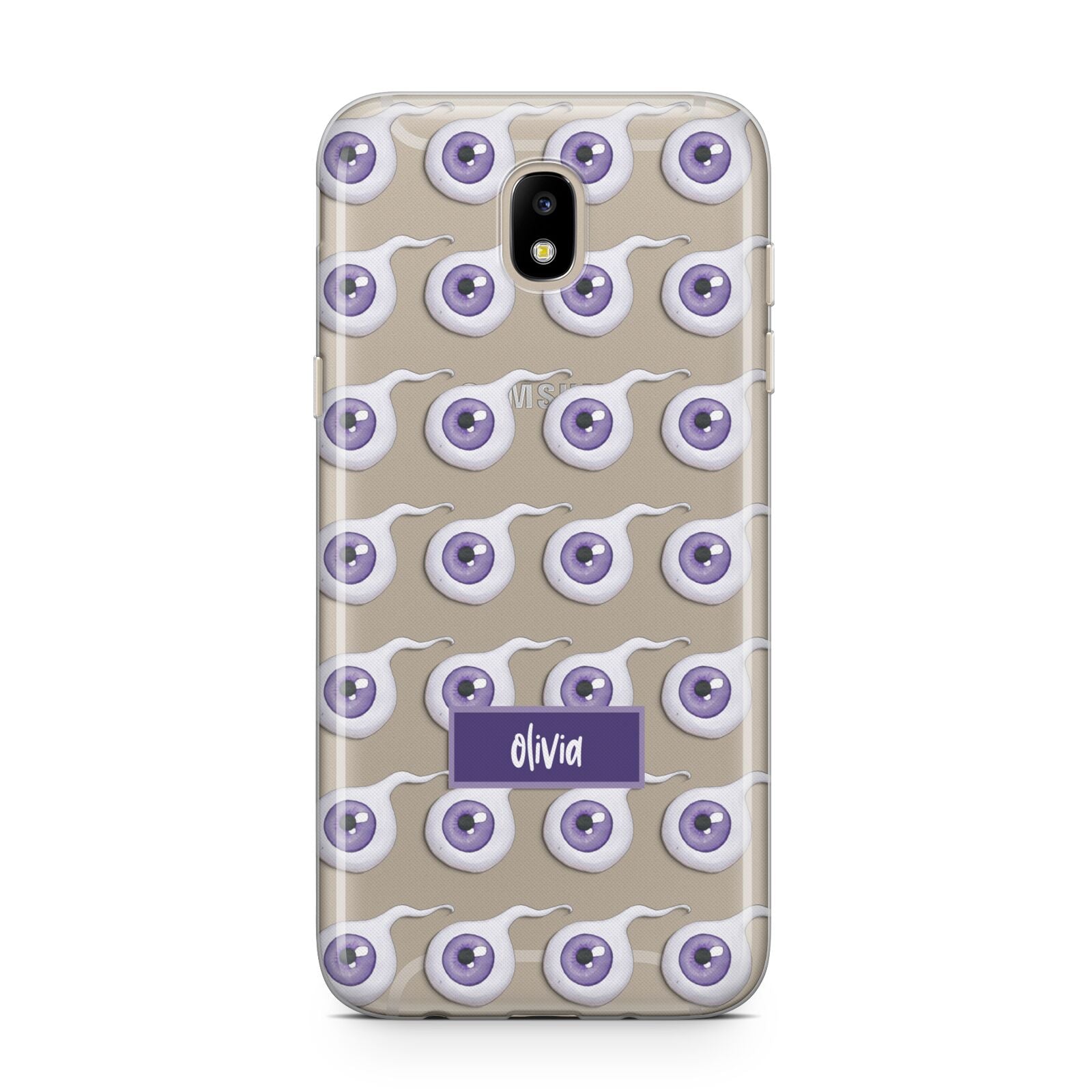 Purple Eyeballs Custom Halloween Samsung J5 2017 Case