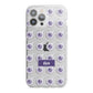 Purple Eyeballs Custom Halloween iPhone 13 Pro Max TPU Impact Case with White Edges