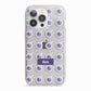 Purple Eyeballs Custom Halloween iPhone 13 Pro TPU Impact Case with White Edges