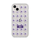 Purple Eyeballs Custom Halloween iPhone 14 Plus Glitter Tough Case Starlight
