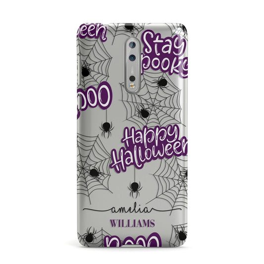Purple Halloween Catchphrases Nokia Case