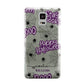 Purple Halloween Catchphrases Samsung Galaxy Note 4 Case