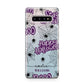 Purple Halloween Catchphrases Samsung Galaxy S10 Plus Case