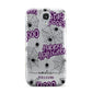 Purple Halloween Catchphrases Samsung Galaxy S4 Case