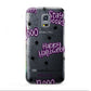 Purple Halloween Catchphrases Samsung Galaxy S5 Mini Case