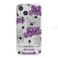 Purple Halloween Catchphrases iPhone 13 Mini Clear Bumper Case