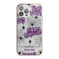 Purple Halloween Catchphrases iPhone 13 Pro Max TPU Impact Case with Pink Edges