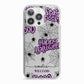 Purple Halloween Catchphrases iPhone 13 Pro TPU Impact Case with White Edges
