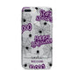 Purple Halloween Catchphrases iPhone 7 Plus Bumper Case on Silver iPhone