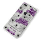Purple Halloween Catchphrases iPhone 8 Plus Bumper Case on Silver iPhone Alternative Image