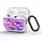 Purple Marble AirPods Pro Clear Case Side Image