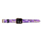 Purple Marble Apple Watch Strap Size 38mm Landscape Image Gold Hardware