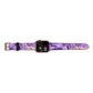 Purple Marble Apple Watch Strap Size 38mm Landscape Image Rose Gold Hardware