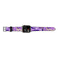 Purple Marble Apple Watch Strap Size 38mm Landscape Image Silver Hardware