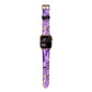 Purple Marble Apple Watch Strap Size 38mm with Gold Hardware