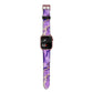 Purple Marble Apple Watch Strap Size 38mm with Rose Gold Hardware