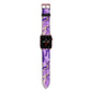 Purple Marble Apple Watch Strap with Rose Gold Hardware