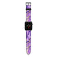 Purple Marble Apple Watch Strap with Space Grey Hardware