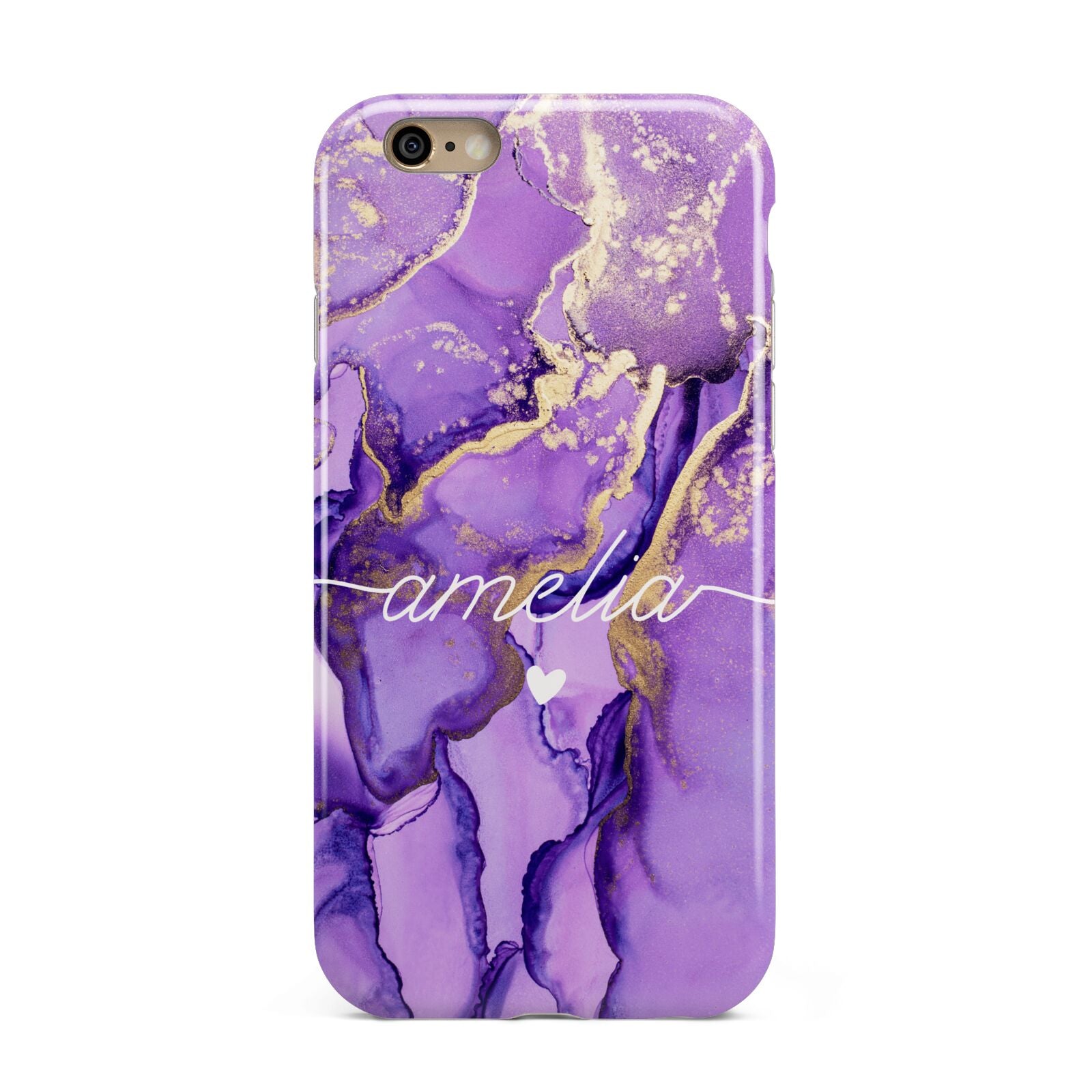 Purple Marble Apple iPhone 6 3D Tough Case