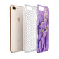 Purple Marble Apple iPhone 7 8 Plus 3D Tough Case Expanded View