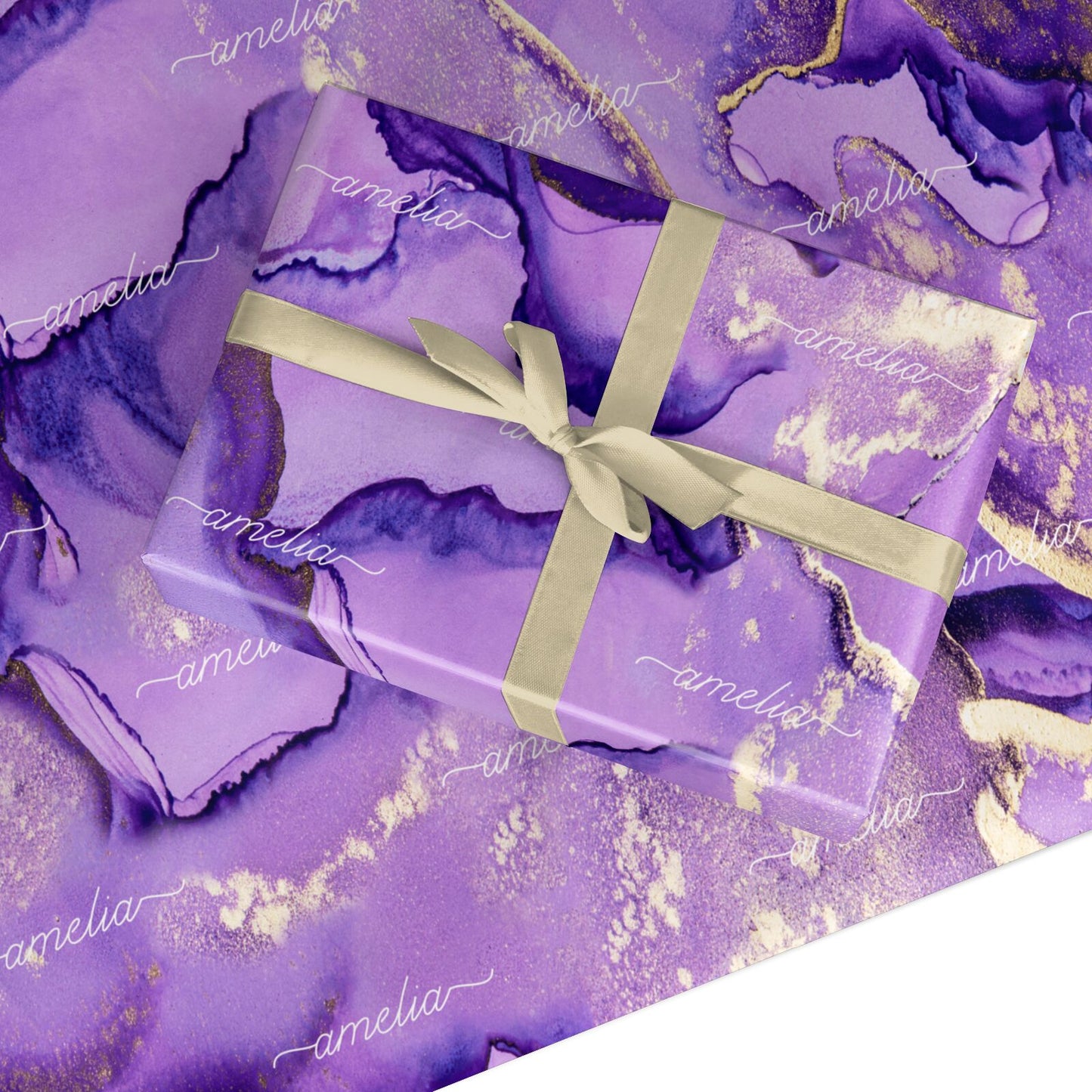 Purple Marble Wrapping Paper – Dyefor