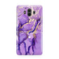 Purple Marble Huawei Mate 10 Protective Phone Case