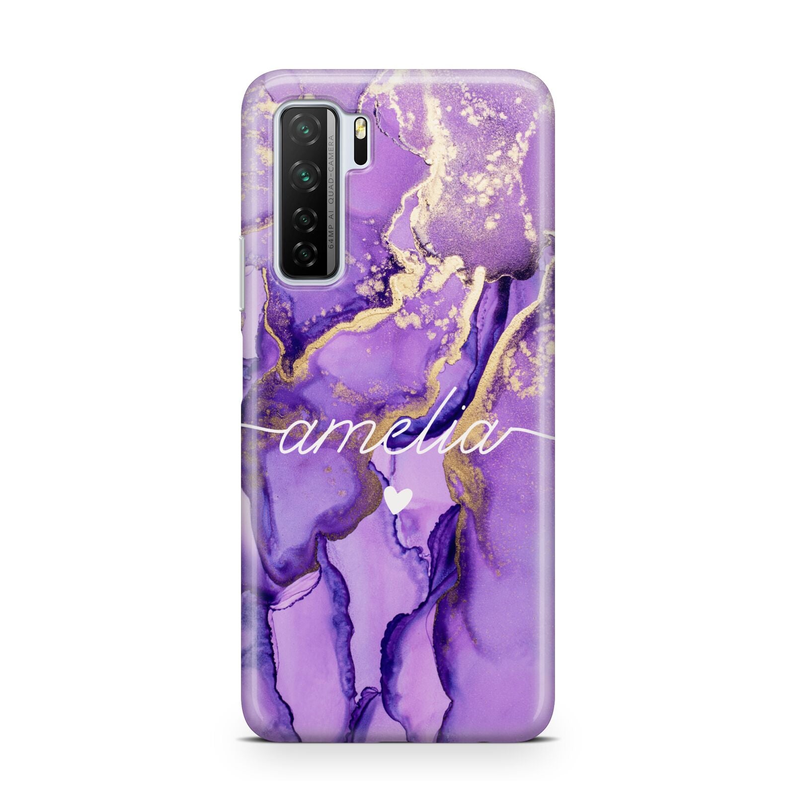 Purple Marble Huawei P40 Lite 5G Phone Case