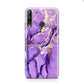 Purple Marble Huawei P40 Lite E Phone Case