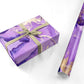 Purple Marble Personalised Wrapping Paper