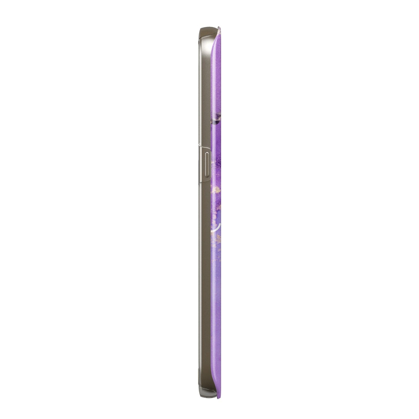 Purple Marble Protective Samsung Galaxy Case Side Angle