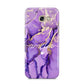 Purple Marble Samsung Galaxy A5 2017 Case on gold phone