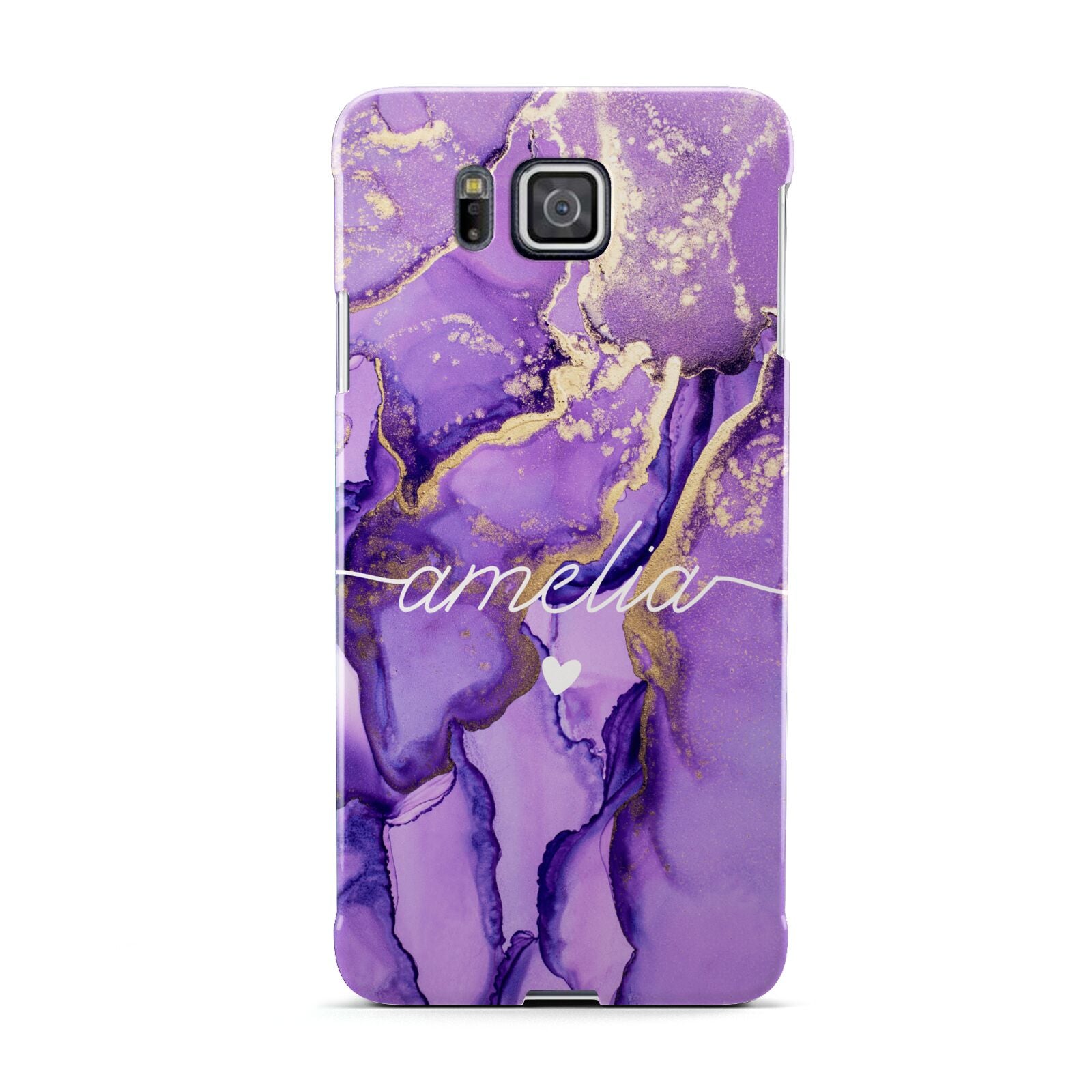 Samsung Alpha Phone Case Purple Marble Samsung Galaxy Case