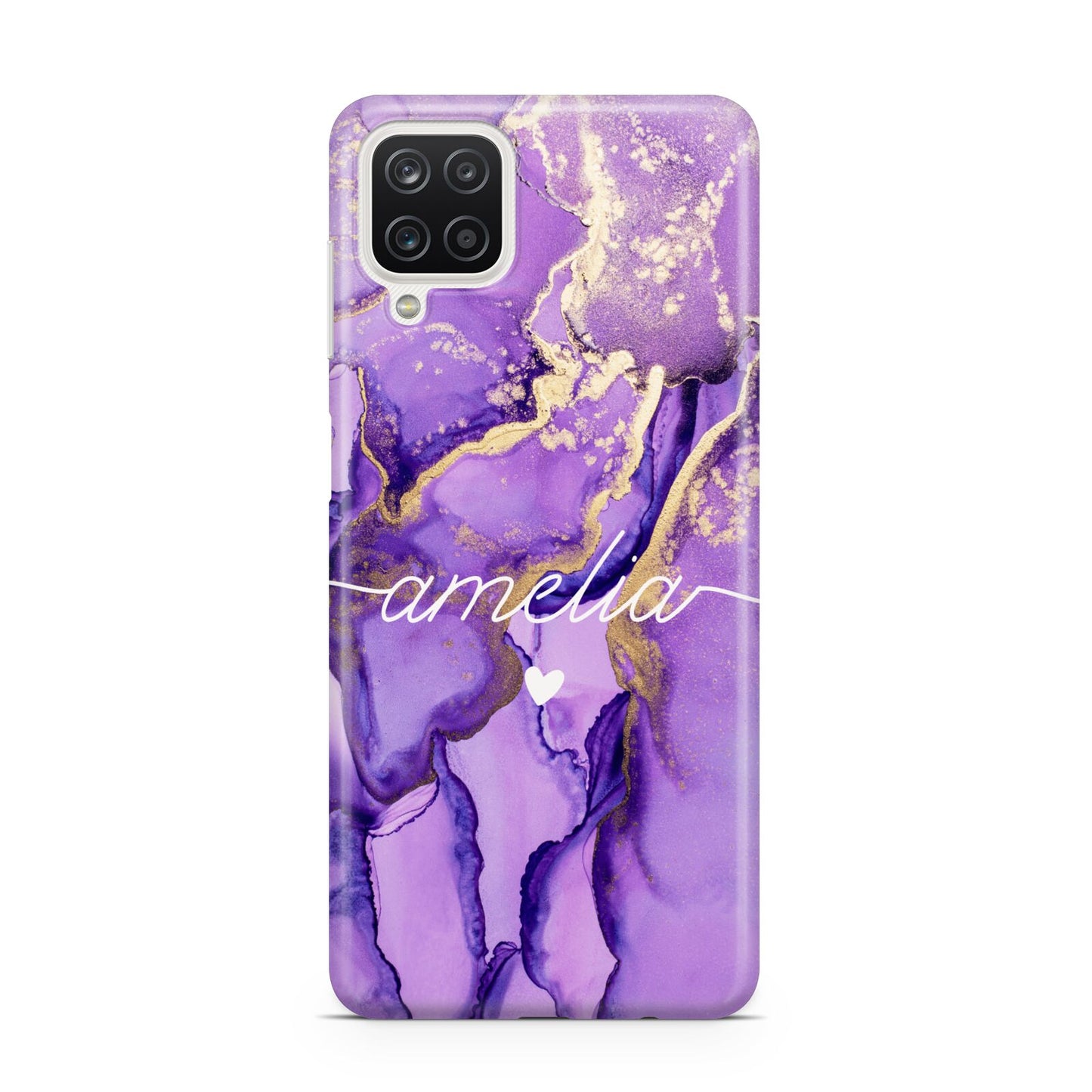 Purple Marble Samsung M12 Case
