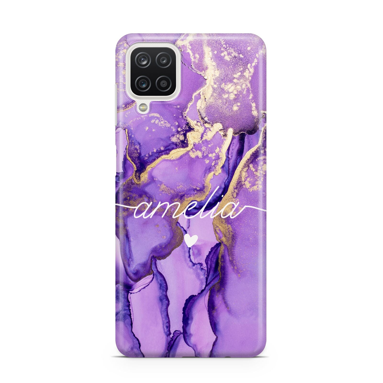 Purple Marble Samsung M12 Case