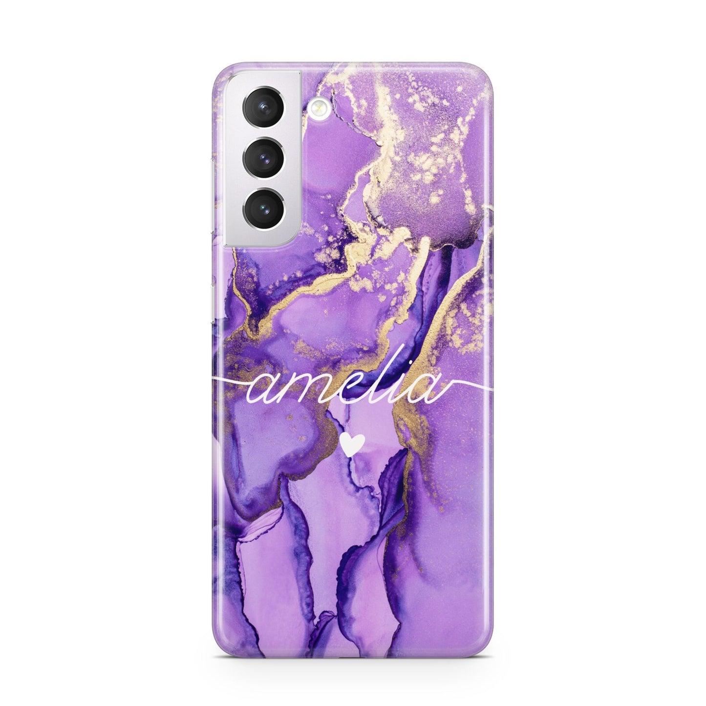 Purple Marble Samsung S21 Case