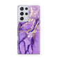 Purple Marble Samsung S21 Ultra Case