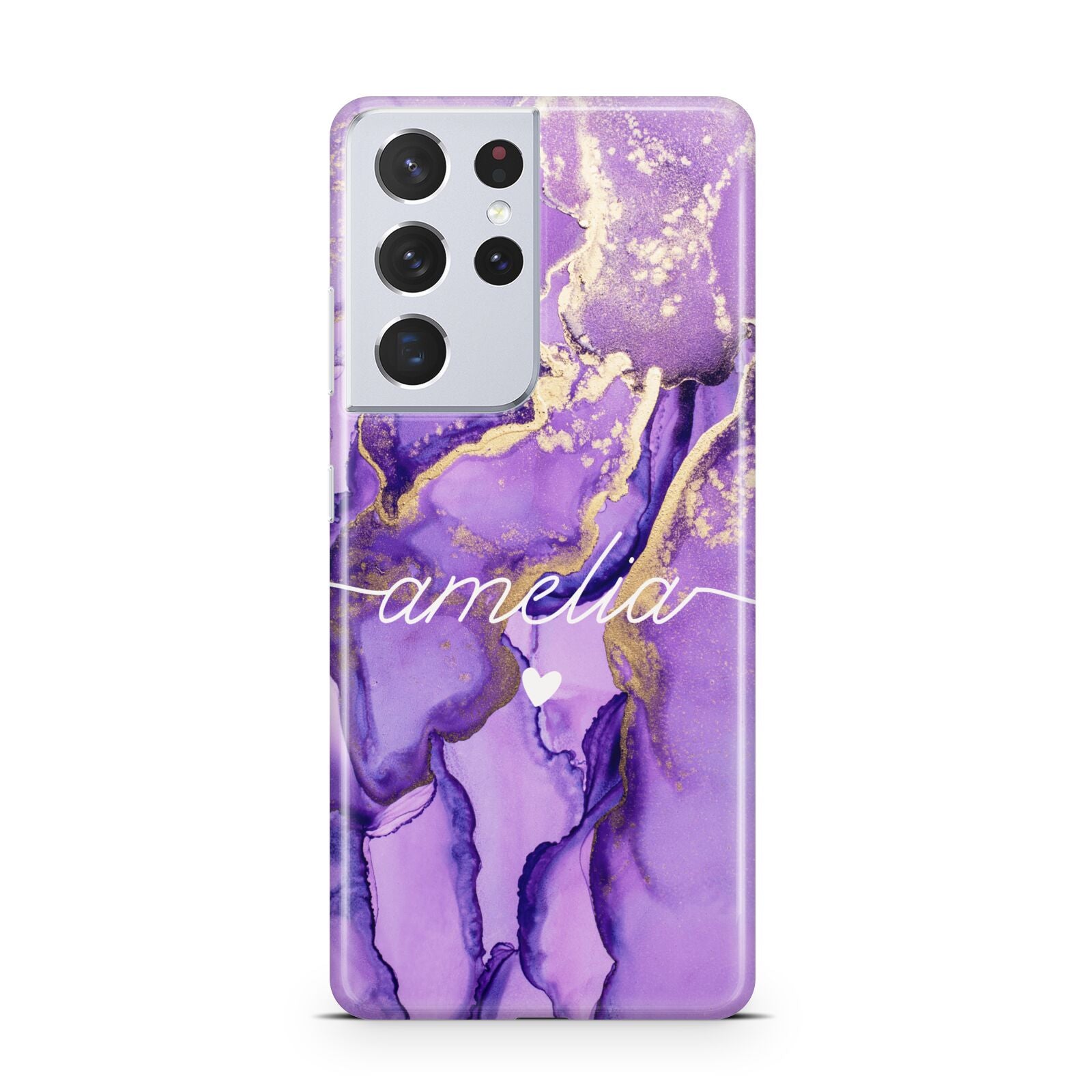 Purple Marble Samsung S21 Ultra Case