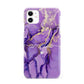 Purple Marble iPhone 11 3D Snap Case