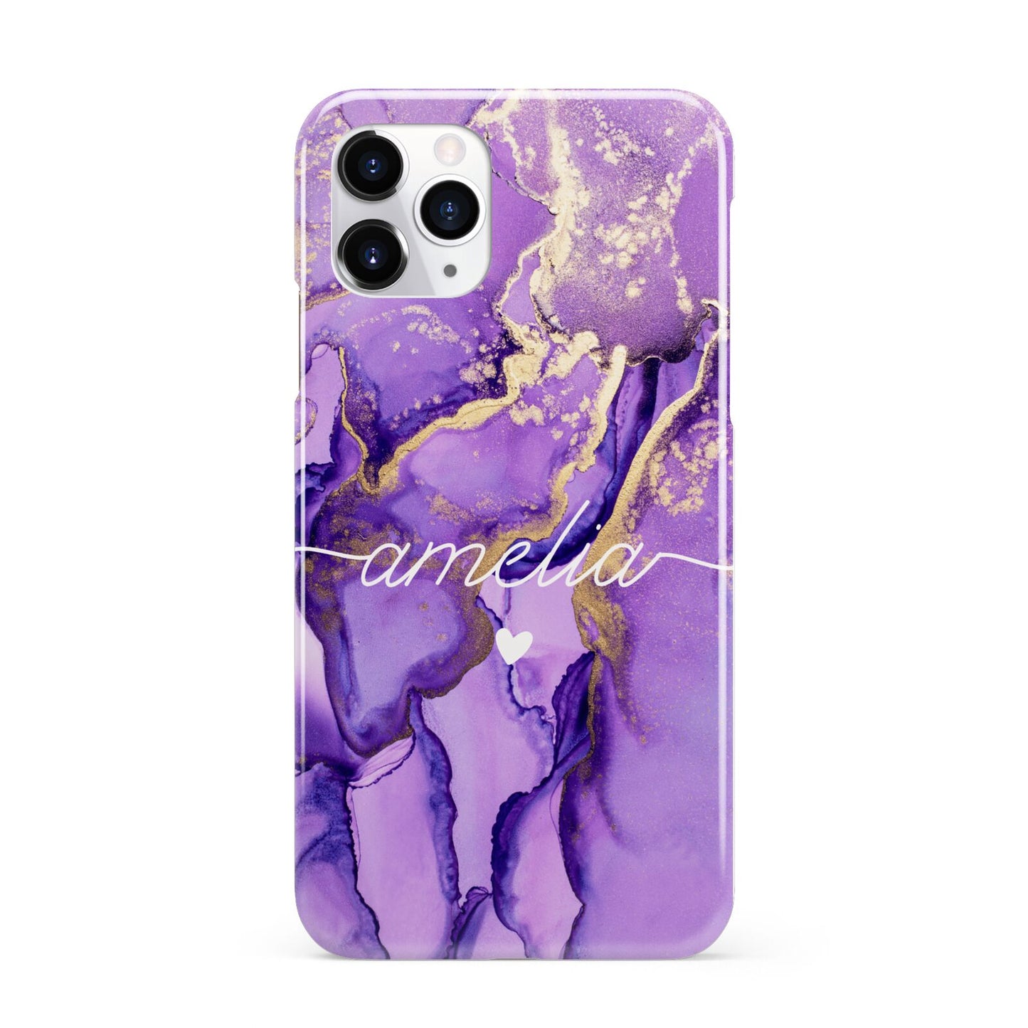 Purple Marble iPhone 11 Pro 3D Snap Case