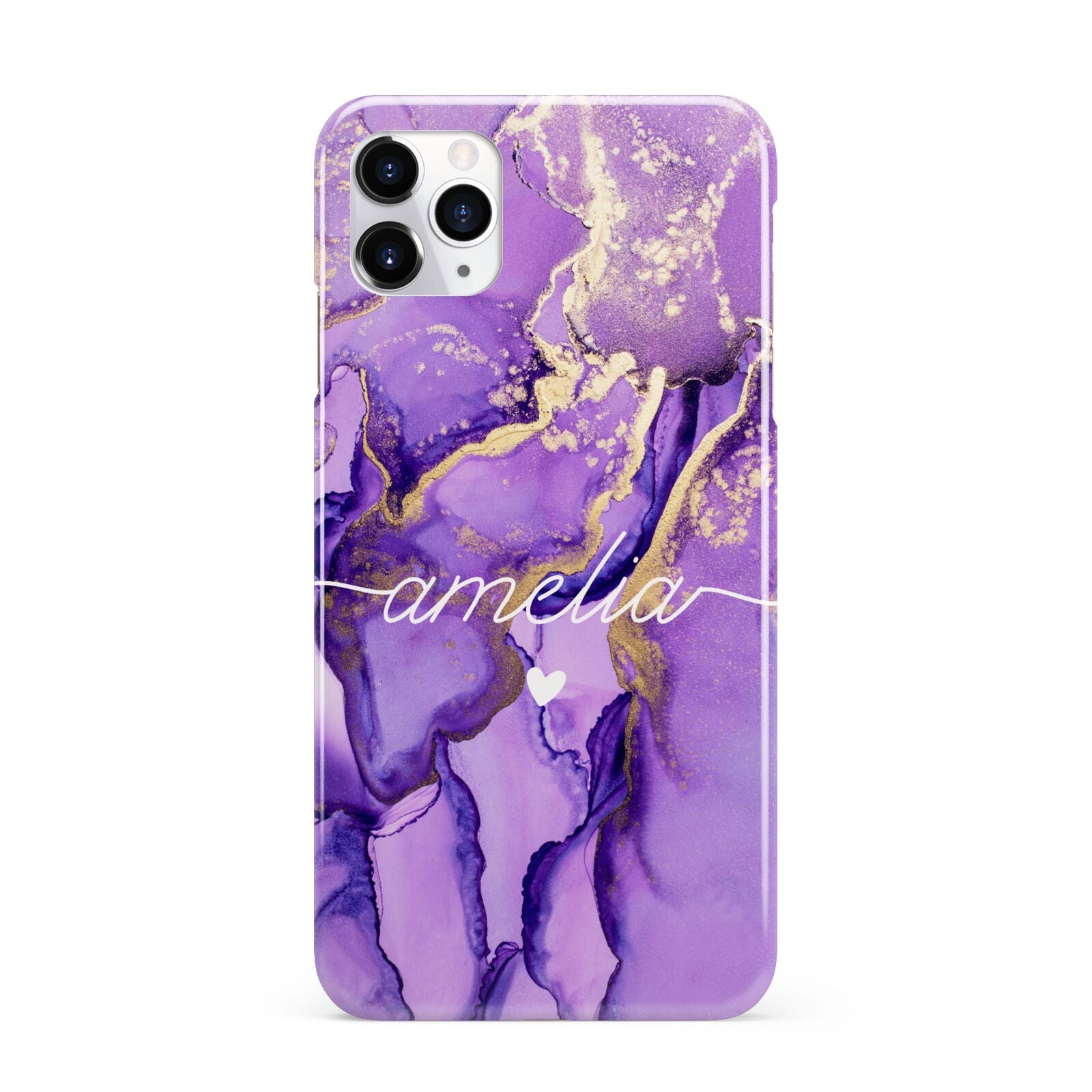 Purple Marble iPhone 11 Pro Max 3D Snap Case